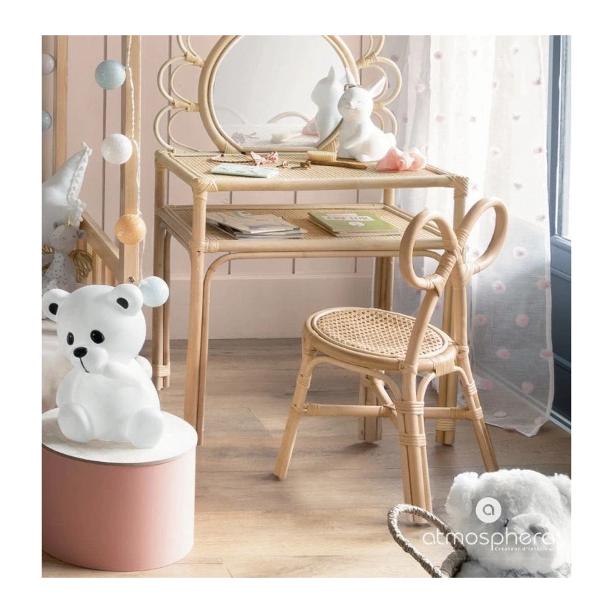 Atmosphera - LED Παιδικό νυχτερινό φωτιστικό TEDDY LED/3xAA λευκό