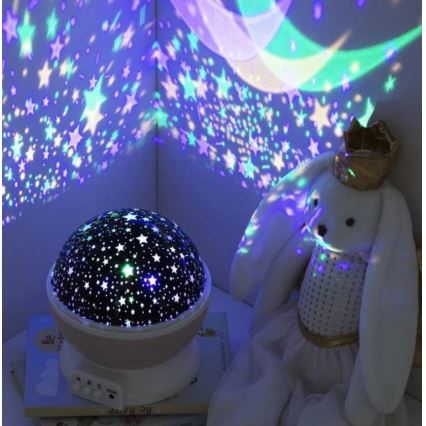 Atmosphera - LED παιδικός προβολέας 3xAA ροζ