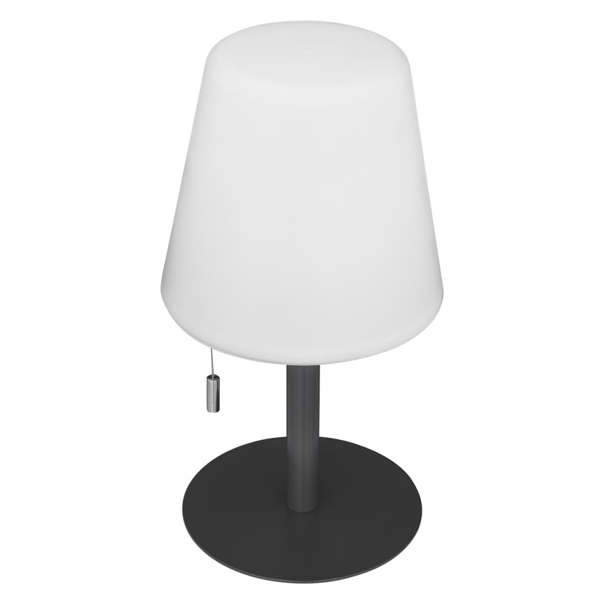 Atmosphera - LED RGBW Επαναφορτιζόμενο Εξωτερικού χώρου Επιτραπέζιο φωτιστικό ZACK LED/3,7V 1200 mAh IP44 μαύρο