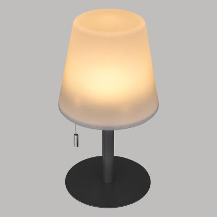 Atmosphera - LED RGBW Επαναφορτιζόμενο Εξωτερικού χώρου Επιτραπέζιο φωτιστικό ZACK LED/3,7V 1200 mAh IP44 μαύρο