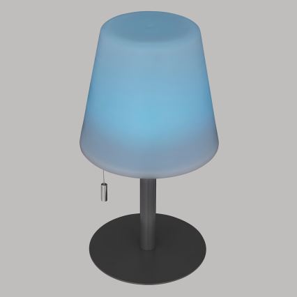 Atmosphera - LED RGBW Επαναφορτιζόμενο Εξωτερικού χώρου Επιτραπέζιο φωτιστικό ZACK LED/3,7V 1200 mAh IP44 μαύρο