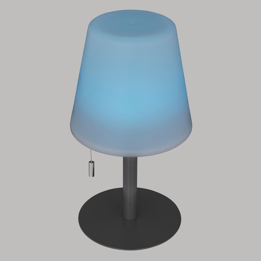 Atmosphera - LED RGBW Επαναφορτιζόμενο Εξωτερικού χώρου Επιτραπέζιο φωτιστικό ZACK LED/3,7V 1200 mAh IP44 μαύρο