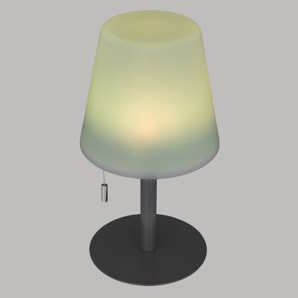 Atmosphera - LED RGBW Επαναφορτιζόμενο Εξωτερικού χώρου Επιτραπέζιο φωτιστικό ZACK LED/3,7V 1200 mAh IP44 μαύρο