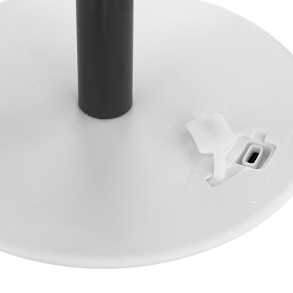 Atmosphera - LED RGBW Επαναφορτιζόμενο Εξωτερικού χώρου Επιτραπέζιο φωτιστικό ZACK LED/3,7V 1200 mAh IP44 μαύρο