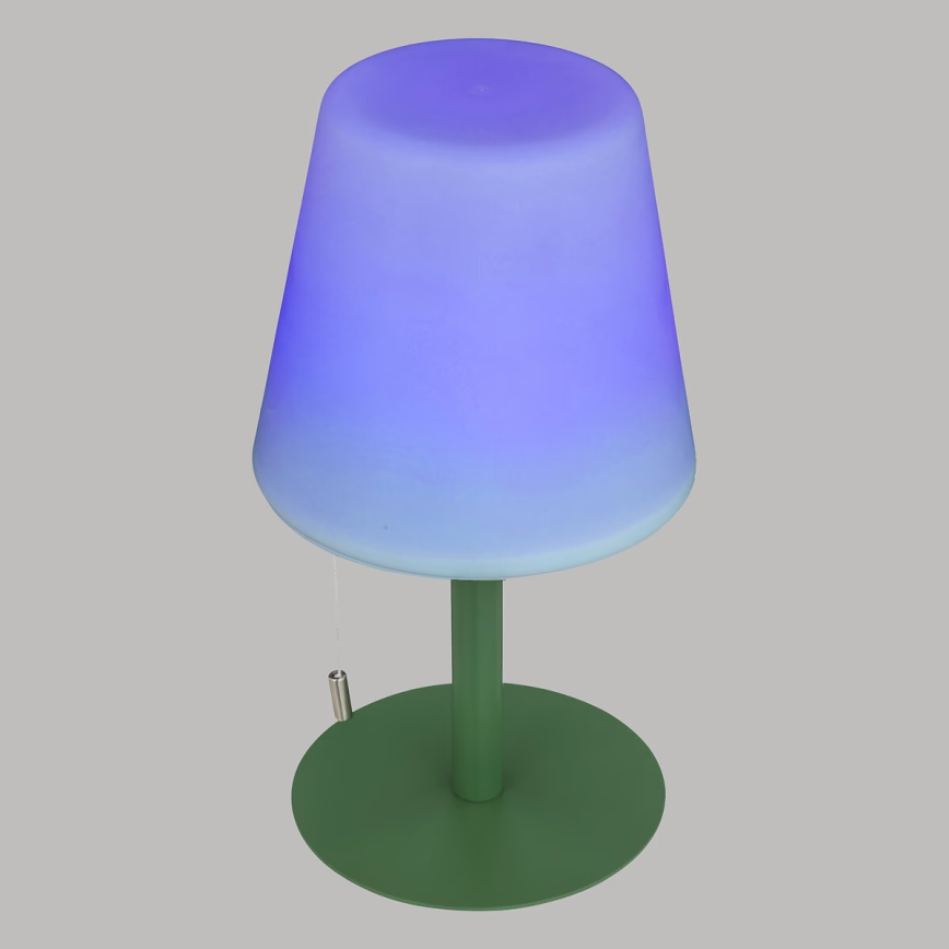 Atmosphera - LED RGBW Επαναφορτιζόμενο Εξωτερικού χώρου Επιτραπέζιο φωτιστικό ZACK LED/3,7V 1200 mAh IP44 πράσινο