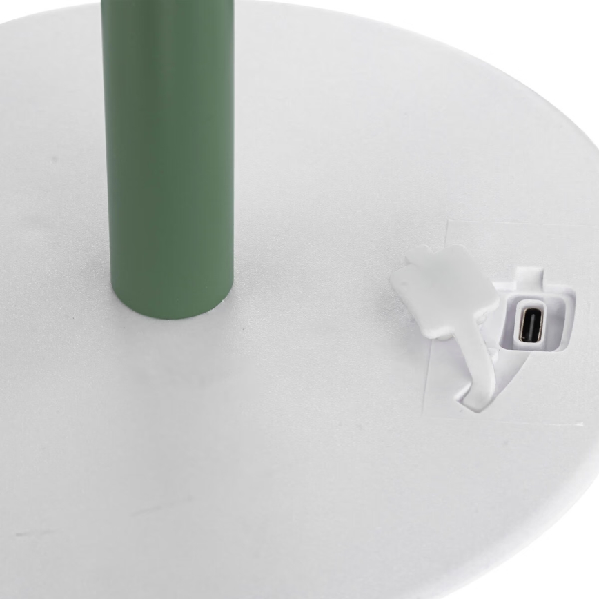 Atmosphera - LED RGBW Επαναφορτιζόμενο Εξωτερικού χώρου Επιτραπέζιο φωτιστικό ZACK LED/3,7V 1200 mAh IP44 πράσινο
