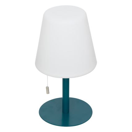 Atmosphera - LED RGBW Επαναφορτιζόμενο Εξωτερικού χώρου Επιτραπέζιο φωτιστικό ZACK LED/3,7V 1200 mAh IP44 τιρκουάζ