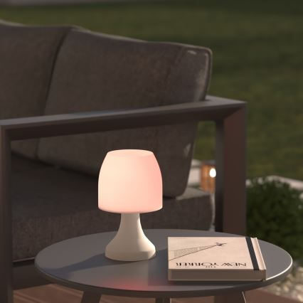 Atmosphera - LED RGB Επιτραπέζια λάμπα εξωτερικού χώρου DOKK LED/3xAAA 19,5 cm IP44