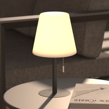 Atmosphera - LED RGBW Επαναφορτιζόμενο Εξωτερικού χώρου Επιτραπέζιο φωτιστικό ZACK LED/3,7V 1200 mAh IP44 μαύρο