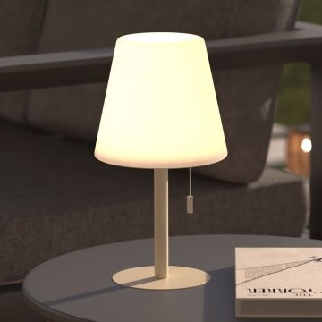 Atmosphera - LED RGBW Επαναφορτιζόμενο Εξωτερικού χώρου Επιτραπέζιο φωτιστικό ZACK LED/3,7V 1200 mAh IP44 μπεζ