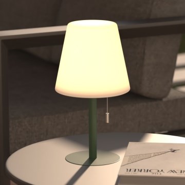 Atmosphera - LED RGBW Επαναφορτιζόμενο Εξωτερικού χώρου Επιτραπέζιο φωτιστικό ZACK LED/3,7V 1200 mAh IP44 πράσινο
