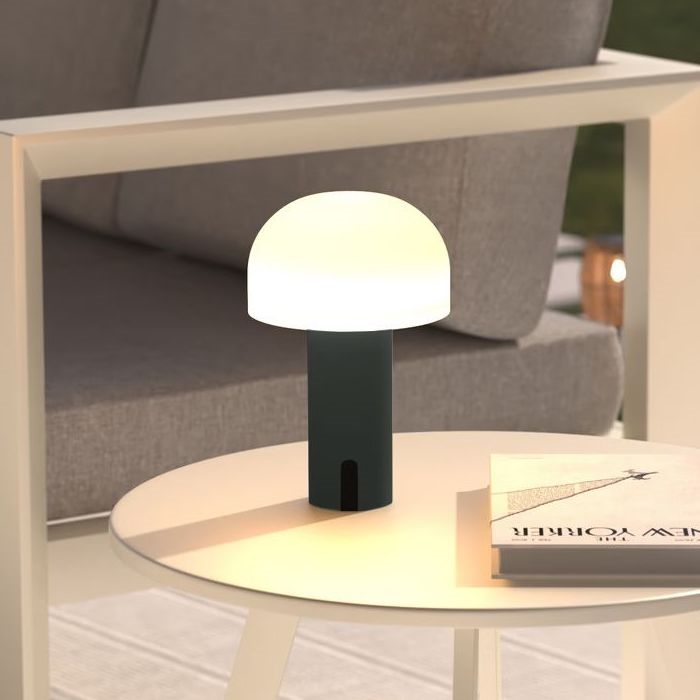 Atmosphera - LED Επαναφορτιζόμενο Εξωτερικού χώρου αφής Επιτραπέζιο φωτιστικό JANY LED/3,7V 22 cm 2200 mAh IP44 μαύρο