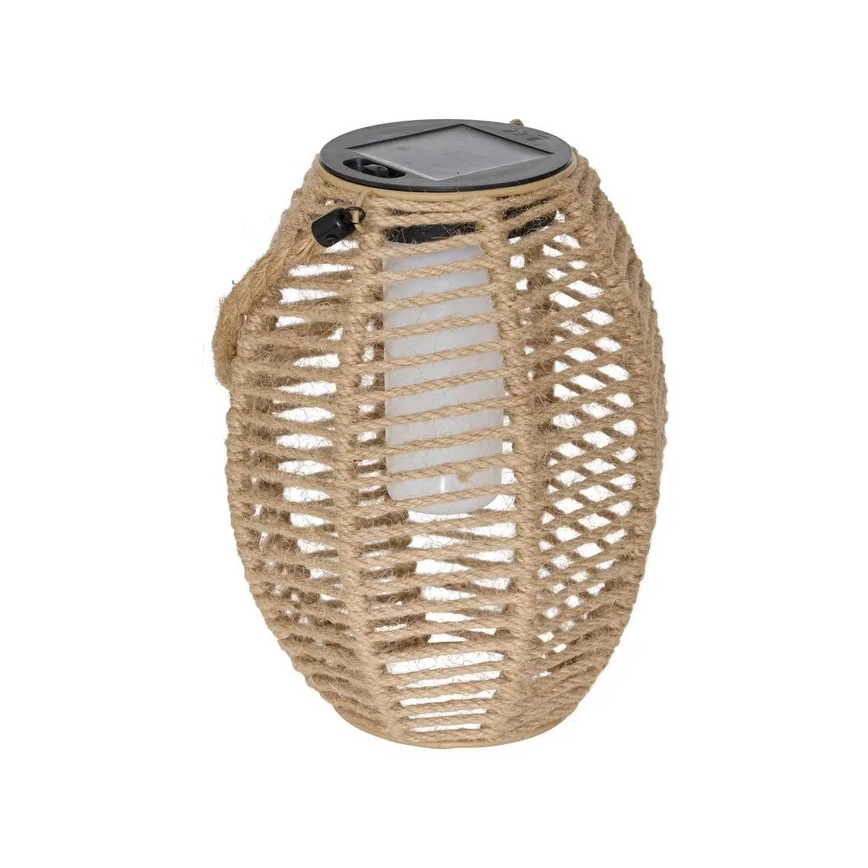 Atmosphera - Ηλιακό φανάρι LED GINA LED/1,2V 800 mAh IP44 γιούτα