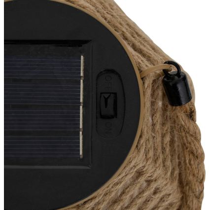 Atmosphera - Ηλιακό φανάρι LED GINA LED/1,2V 800 mAh IP44 γιούτα