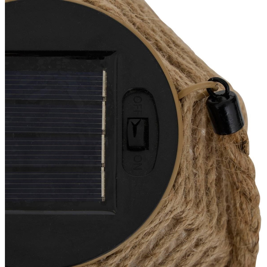 Atmosphera - Ηλιακό φανάρι LED GINA LED/1,2V 800 mAh IP44 γιούτα
