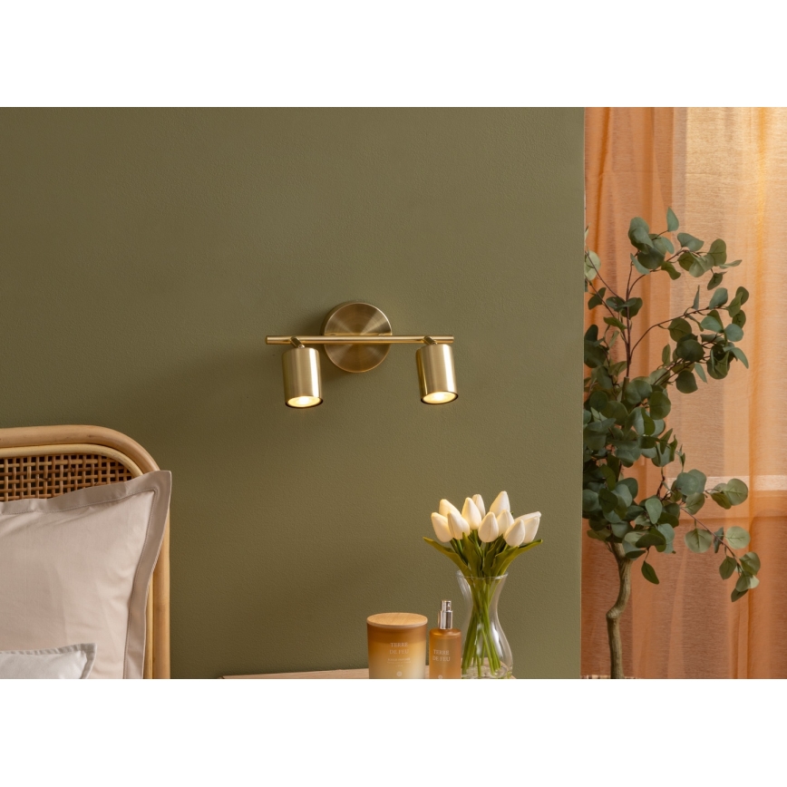 Atmosphera - Σποτ οροφής VICO 2xGU10/25W/230V χρυσό