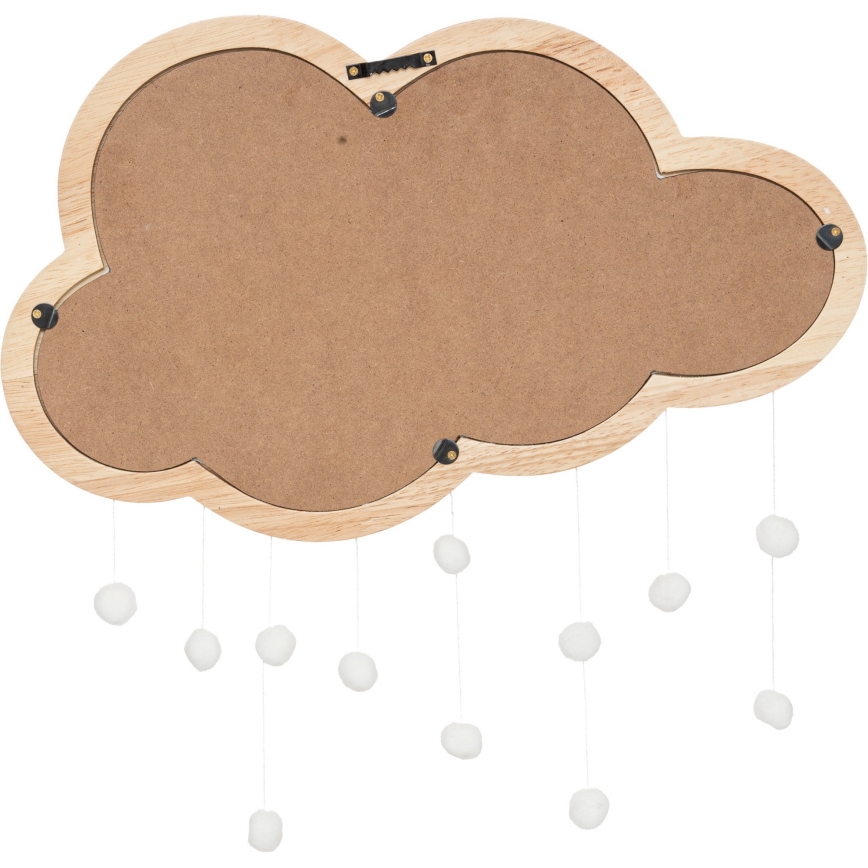 Atmosphera - Παιδικός επιτοίχιος καθρέφτης CLOUD 40x36 cm από ξύλο καουτσούκ