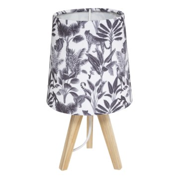 Atmosphera - Επιτραπέζιο φωτιστικό JUNGLE 1xE14/25W/230V πεύκο