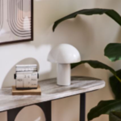 Atmosphera - Επιτραπέζιο φωτιστικό LITO 1xE27/25W/230V λευκό