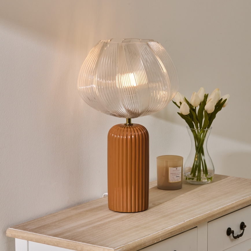 Atmosphera - Επιτραπέζιο φωτιστικό PHYLAS 1xE14/40W/230V πορτοκαλί