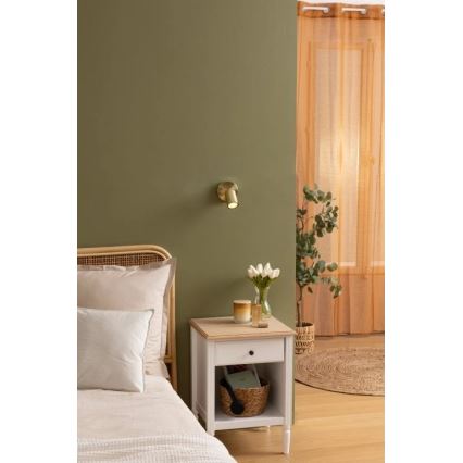 Atmosphera - Επιτοίχιο φωτιστικό σποτ VICO 1xGU10/25W/230V χρυσό