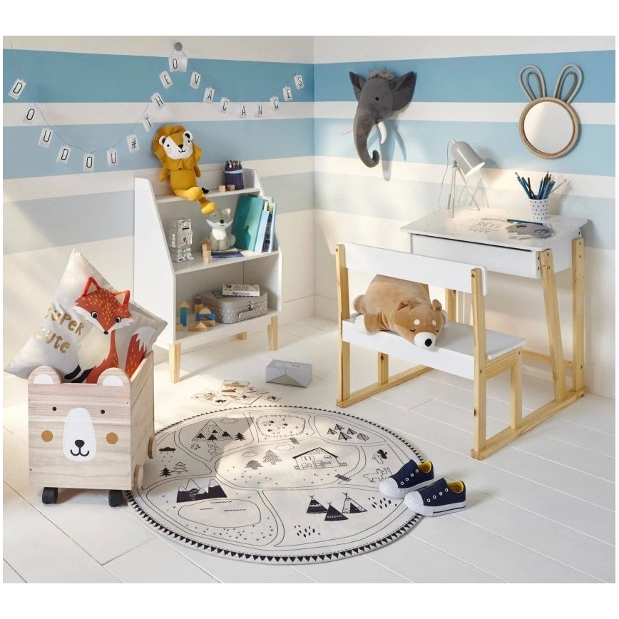 Atmosphera - Επιτοίχιος παιδικός καθρέφτης RABBIT 37x24 εκ. από μπαμπού
