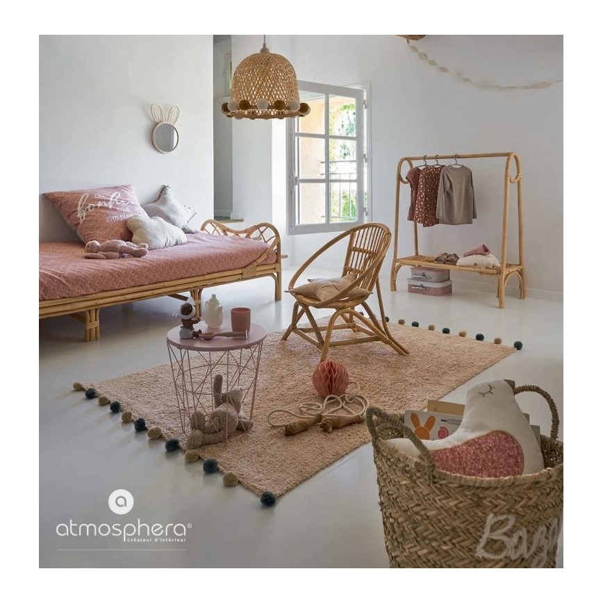 Atmosphera - Επιτοίχιος παιδικός καθρέφτης RABBIT 37x24 εκ. από μπαμπού