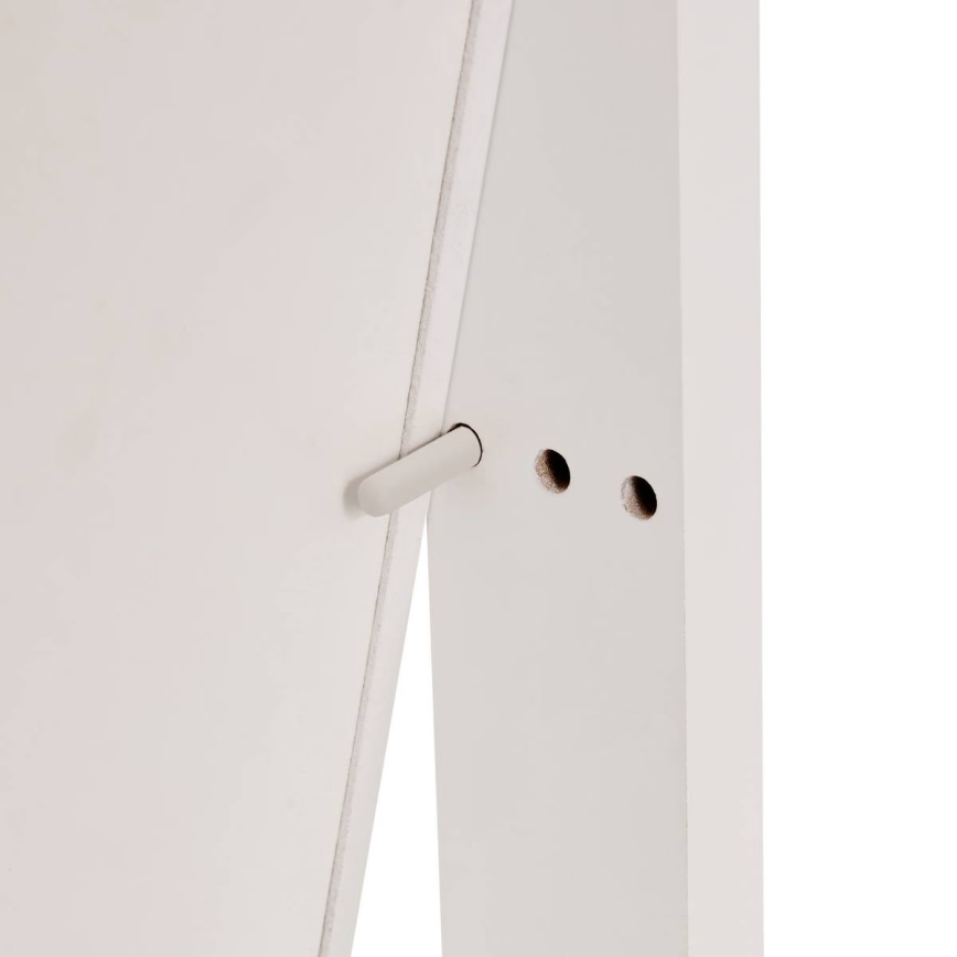 Atmosphera - Επιδαπέδιος καθρέφτης με θήκη για κοσμήματα LEXY 158x38 cm λευκός