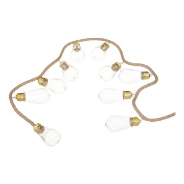 Atmosphera - Διακοσμητικά λαμπάκια LED GARLAND 10xLED/2xAA 1,65m θερμό λευκό
