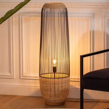 Atmosphera - Επιδαπέδιο φωτιστικό ANEA 1xE27/40W/230V rattan/οξιά