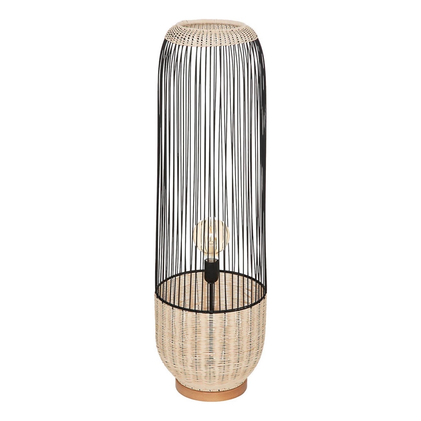 Atmosphera - Επιδαπέδιο φωτιστικό ANEA 1xE27/40W/230V rattan/οξιά