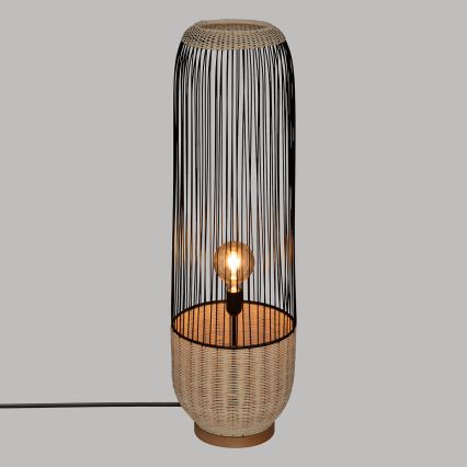 Atmosphera - Επιδαπέδιο φωτιστικό ANEA 1xE27/40W/230V rattan/οξιά