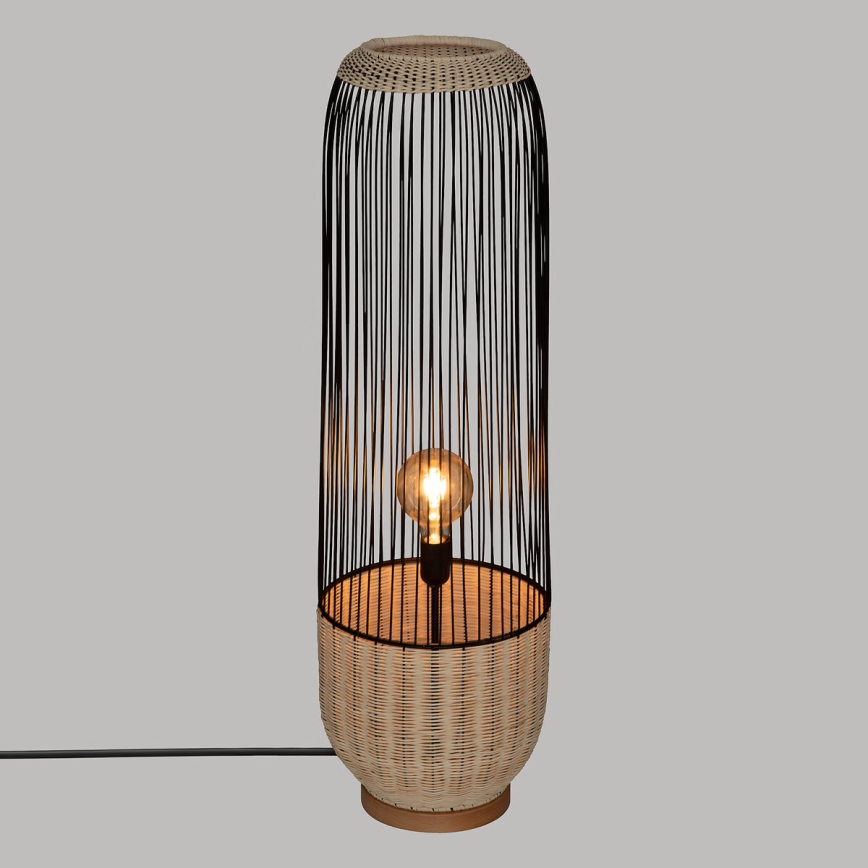 Atmosphera - Επιδαπέδιο φωτιστικό ANEA 1xE27/40W/230V rattan/οξιά