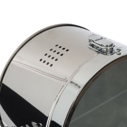 Atmosphera - Επιδαπέδιο φωτιστικό EBOR 1xE27/25W/230V πεύκο/γυαλιστερό χρώμιο