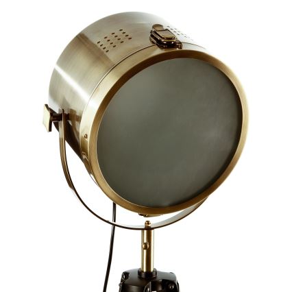 Atmosphera - Επιδαπέδιο φωτιστικό EBOR 1xE27/25W/230V πεύκο/ορείχαλκος