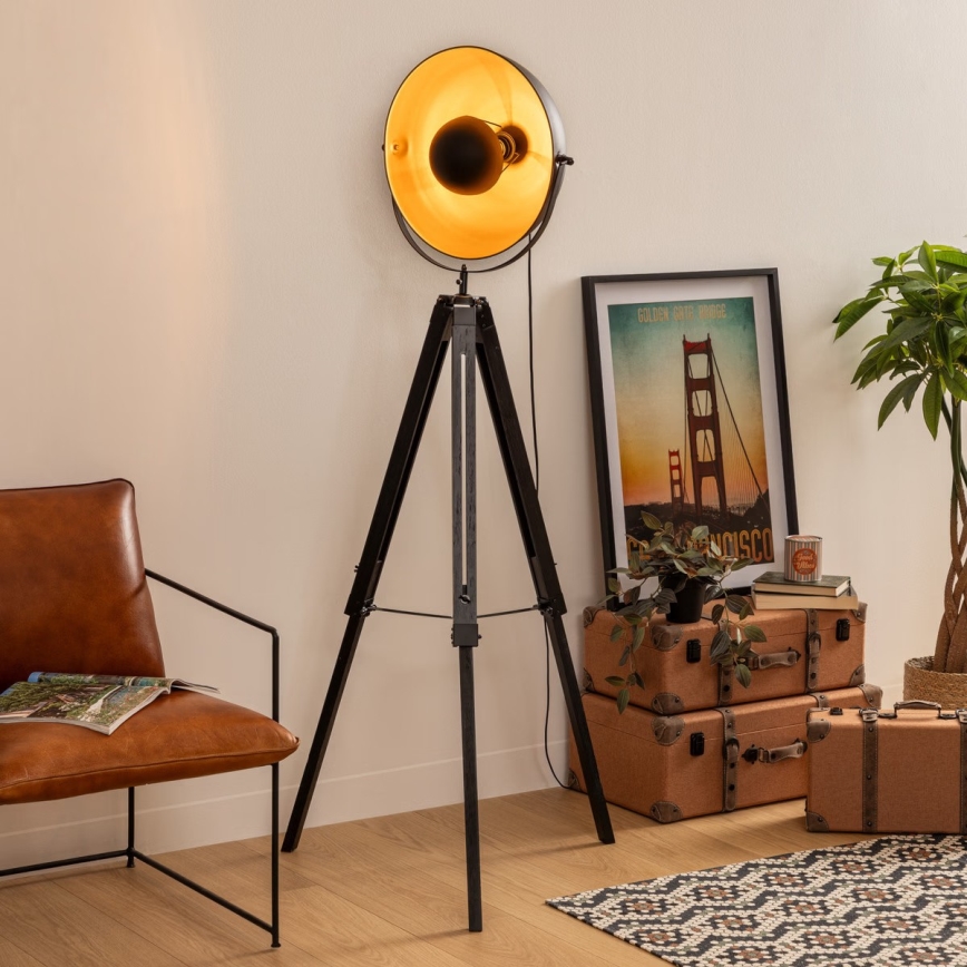 Atmosphera - Επιδαπέδιο φωτιστικό LAHTI 1xE27/25W/230V paulownia