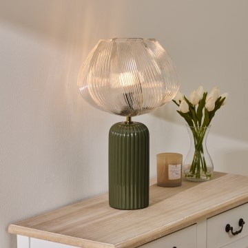 Atmosphera - Επιτραπέζιο φωτιστικό PHYLAS 1xE14/40W/230V πράσινο