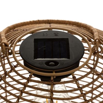 Atmosphera - Ηλιακή λάμπα LED CUBA LED/1,2V IP44 rattan