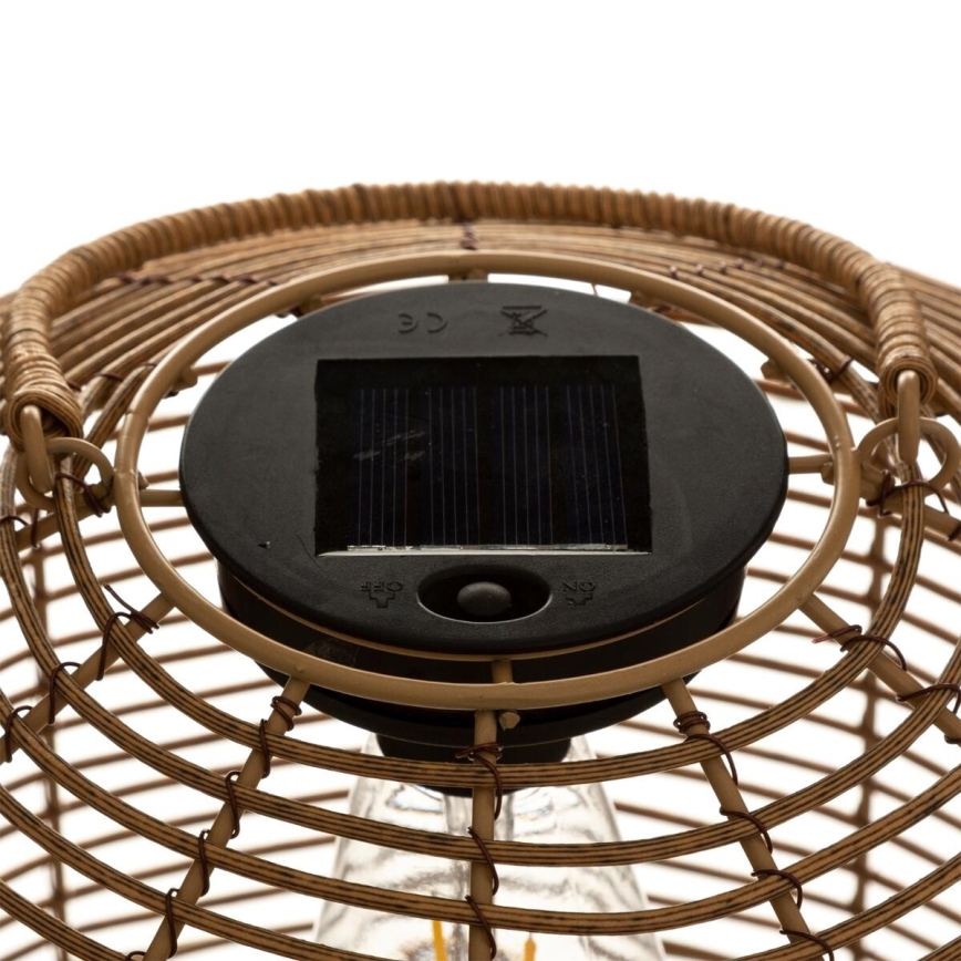 Atmosphera - Ηλιακή λάμπα LED CUBA LED/1,2V IP44 rattan
