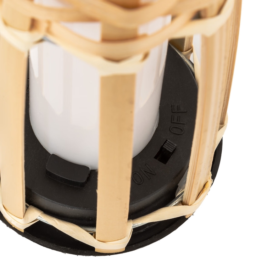Atmosphera - Ηλιακή λάμπα LED MACEO LED/1,2V 300 mAh IP44 μπαμπού