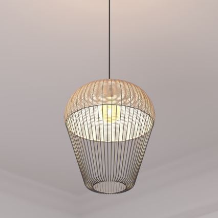 Atmosphera - Κρεμαστό φωτιστικό οροφής ANEA 1xE27/40W/230V rattan
