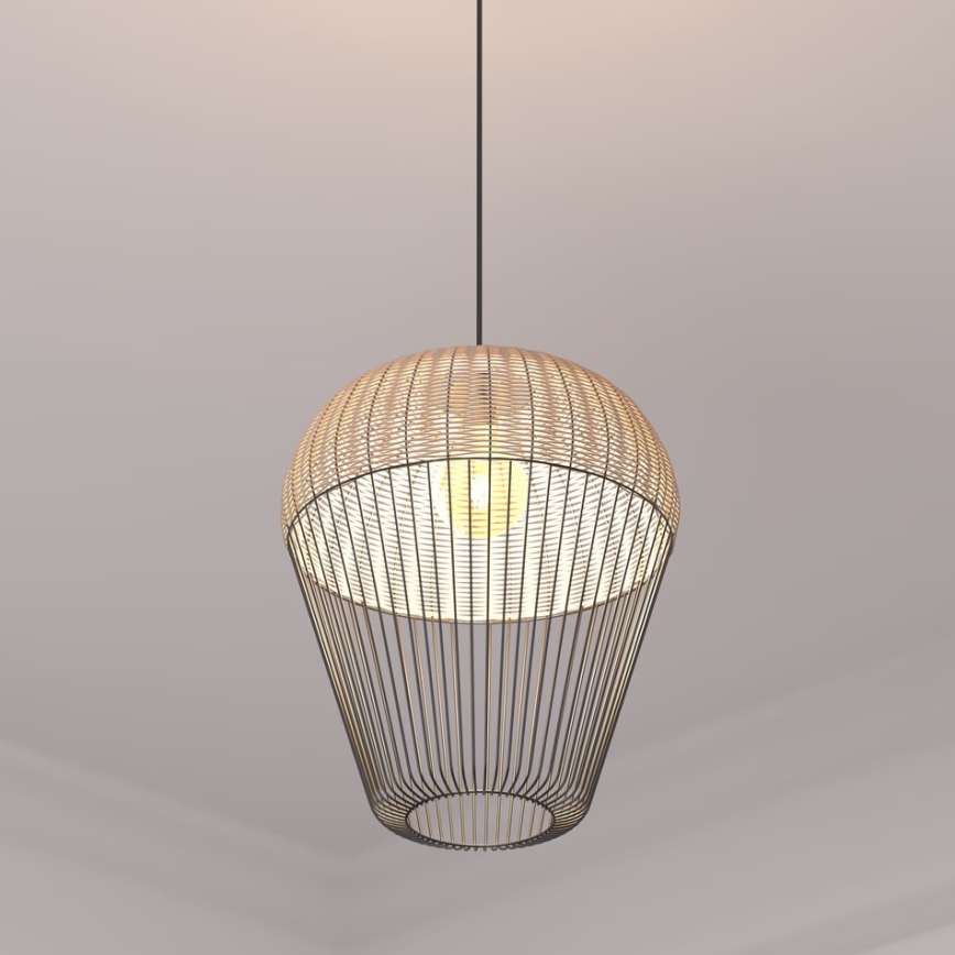 Atmosphera - Κρεμαστό φωτιστικό οροφής ANEA 1xE27/40W/230V rattan