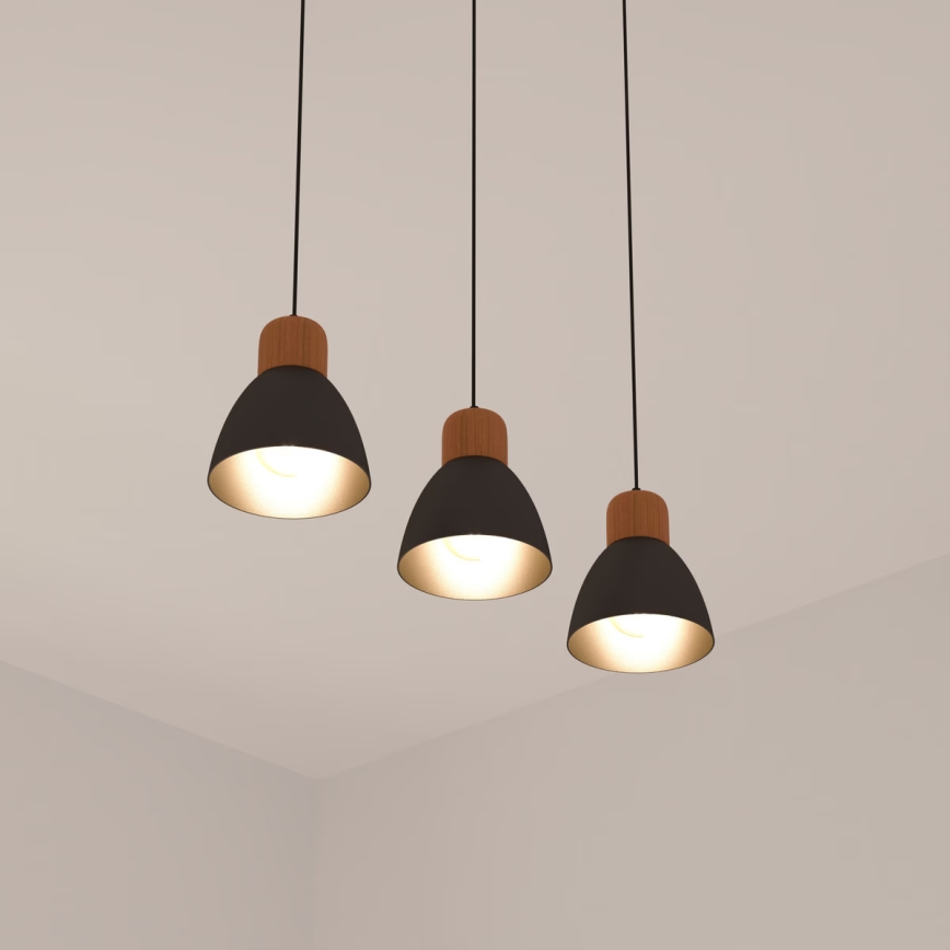 Atmosphera - Κρεμαστό φωτιστικό οροφής DESY 1xE27/40W/230V πεύκο