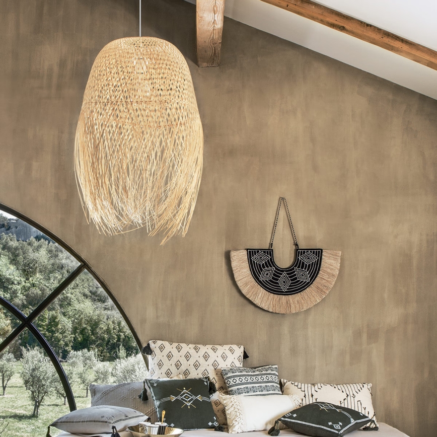 Atmosphera - Κρεμαστό φωτιστικό οροφής ELIS 1xE27/40W/230V μπαμπού