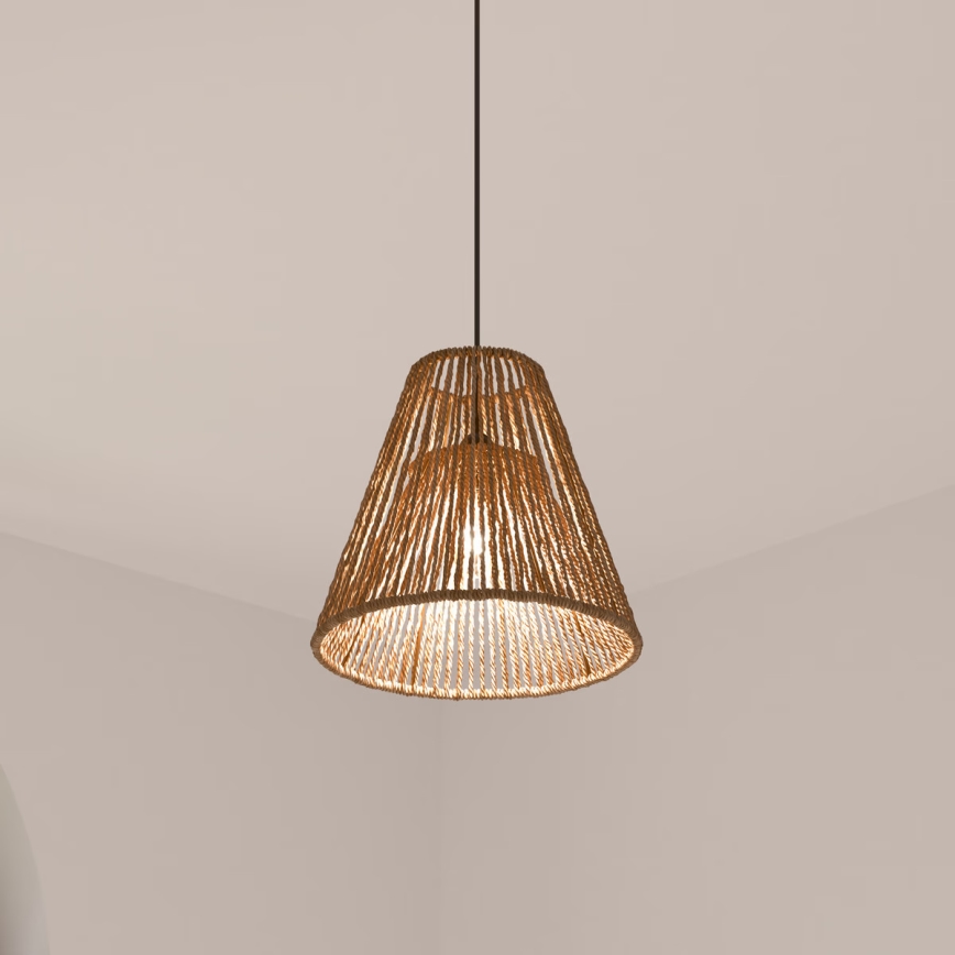 Atmosphera - Κρεμαστό φωτιστικό οροφής GIADA 1xE27/40W/230V γιούτα