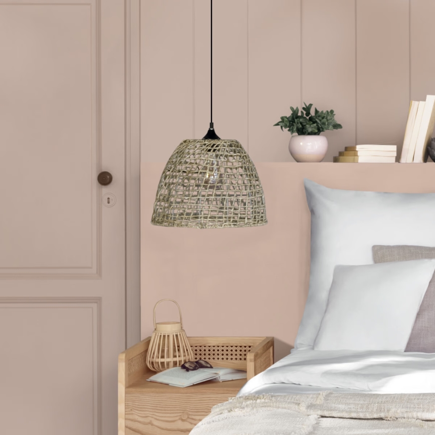 Atmosphera - Κρεμαστό φωτιστικό οροφής JADA 1xE27/40W/230V rattan