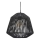 Atmosphera - Κρεμαστό φωτιστικό οροφής JILY 1xE27/40W/230V γιούτα μαύρο