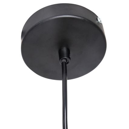 Atmosphera - Κρεμαστό φωτιστικό οροφής JILY 1xE27/40W/230V γιούτα μαύρο