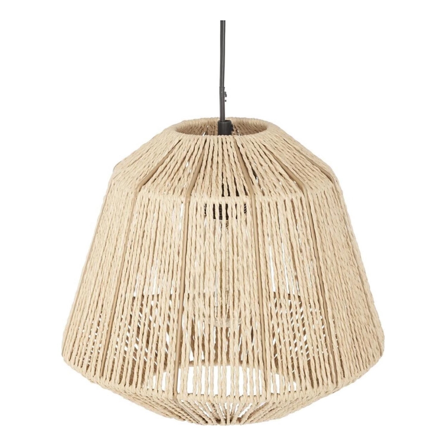 Atmosphera - Κρεμαστό φωτιστικό οροφής JILY 1xE27/40W/230V γιούτα μπεζ