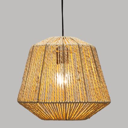 Atmosphera - Κρεμαστό φωτιστικό οροφής JILY 1xE27/40W/230V γιούτα μπεζ